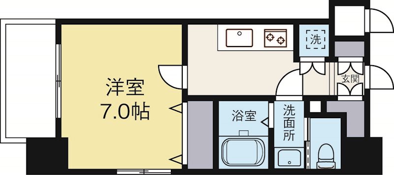 サヴォイ箱崎セントリシティ 1201号室 間取り