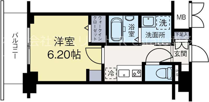 ギャラクシー博多駅北 402号室 間取り