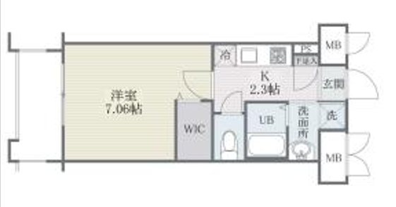 ザレジデンス博多 805号室 間取り