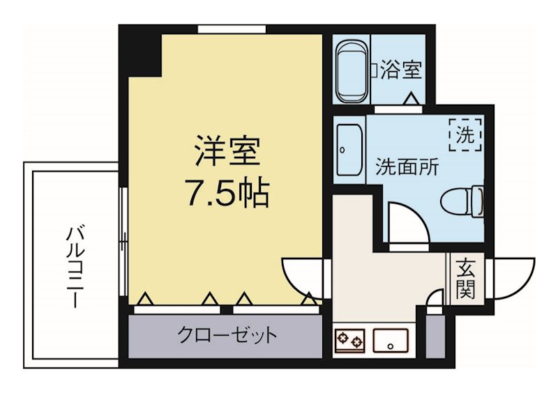 アイセレブ大博通り 304号室 間取り