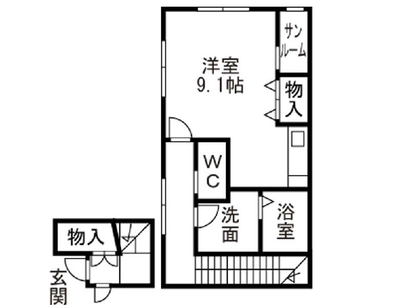 アバンティ旭ヶ丘Ａ棟 間取り