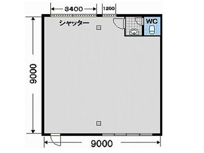 砺波アパート倉庫 間取り