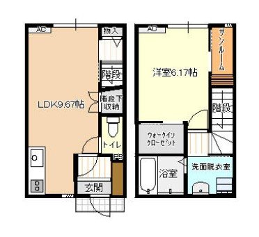 ビオラ古定塚A棟 間取り