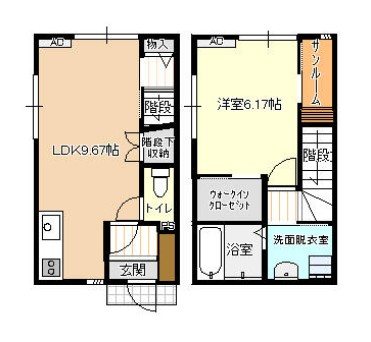 ビオラ古定塚A棟 間取り