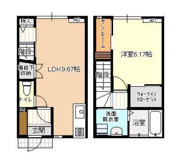 ビオラ古定塚A棟 間取り