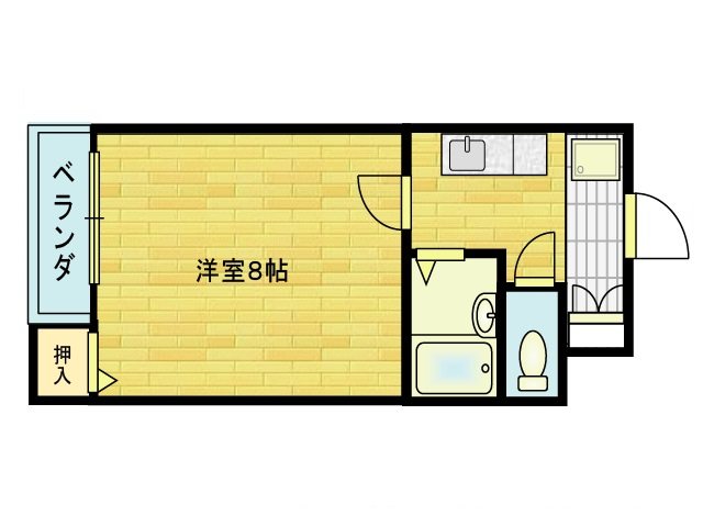 コーポ砺波2号館 間取り