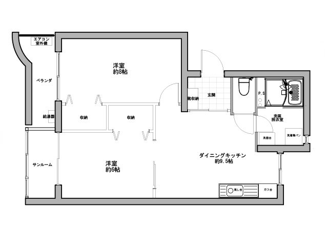 コーポ清水2号館 間取り