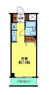 柳町新田ビル 208号室 間取り