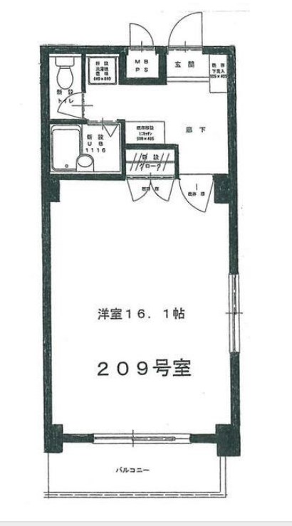 フォート金沢八景相川ビルⅡ 間取り図