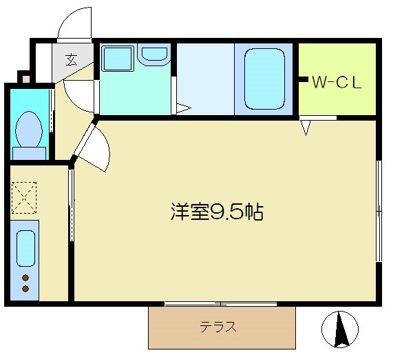 メゾン金沢文庫  101号室 間取り