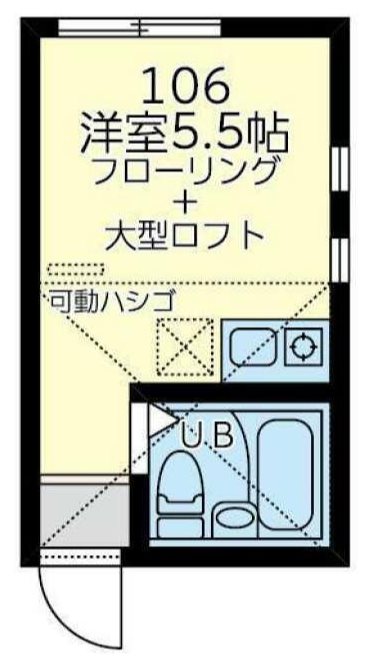 ユナイト能見台エルドレッド 106号室 間取り