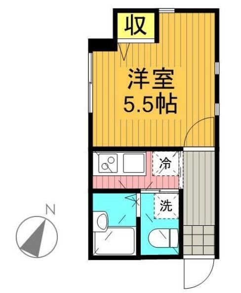 オウルハイツ横浜 103（減額プラン）号室 間取り