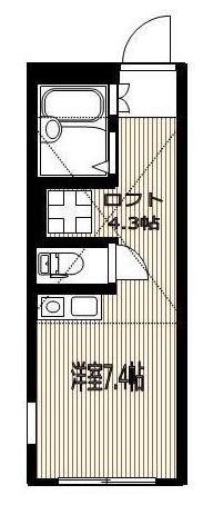 ECOLE  103号室 間取り