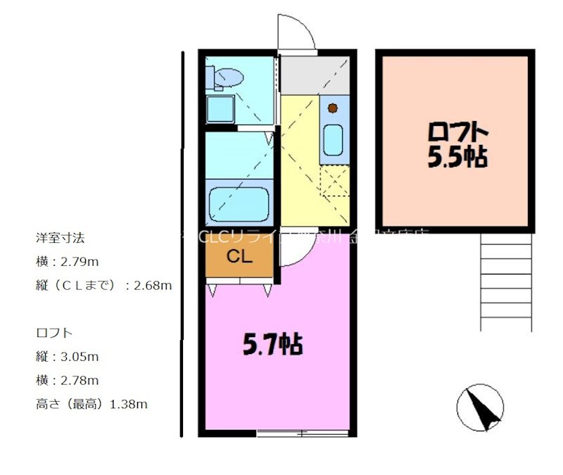 コンフォーティア 208号室 間取り