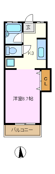 コーポ大井 間取り図