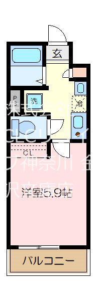 シャルム金沢文庫 302号室 間取り