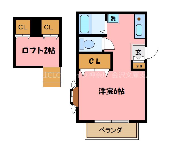 プログレンス松 201号室 間取り