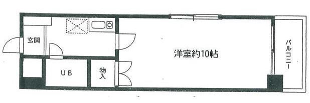 フォート金沢八景相川ビルⅡ 408号室 間取り