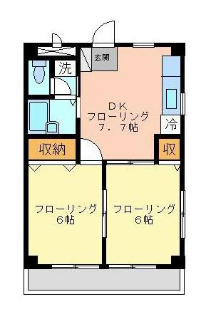 サンビレッジＫ 間取り図