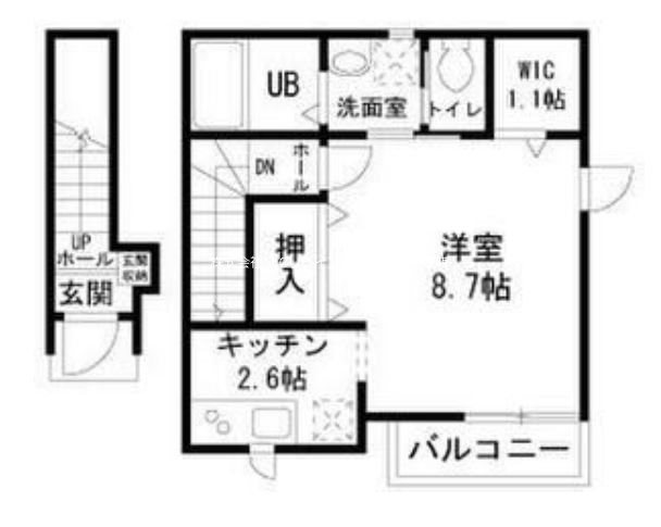 My House  D号室 間取り