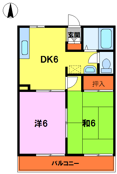 ライフヒルズ横浜  間取り