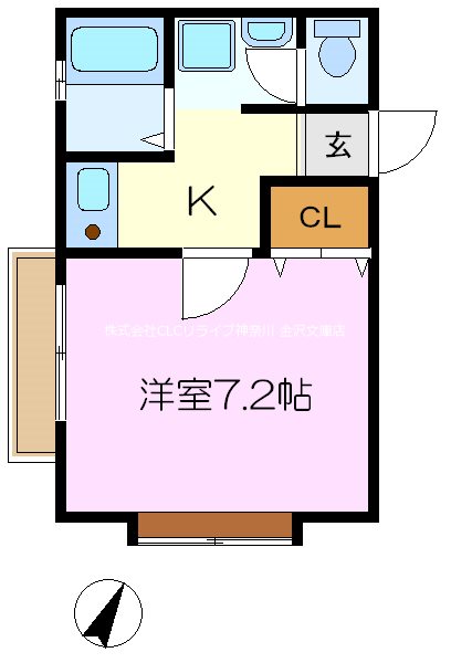 エスポワールササキ 201号室 間取り