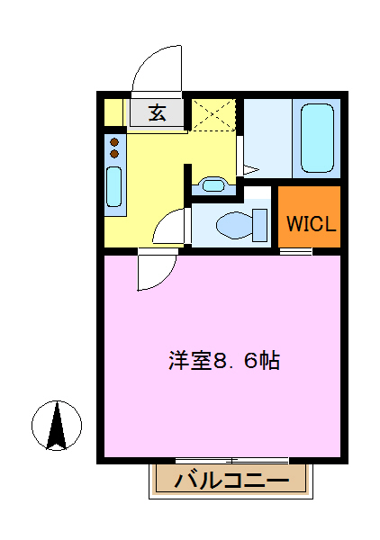 マリンブルー 間取り図