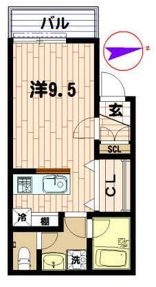 Latte Mare 202号室 間取り
