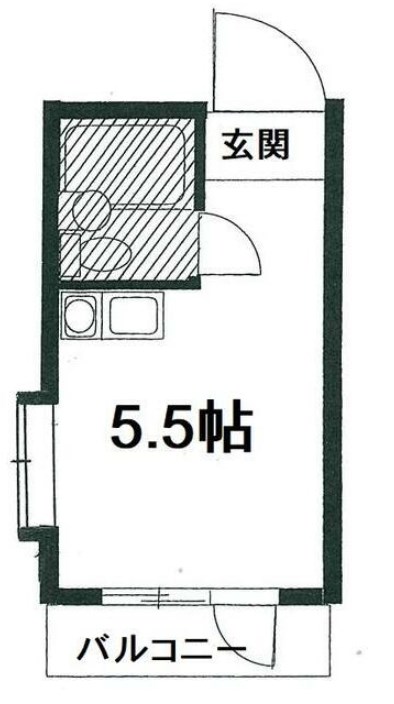 プラザ六浦 203号室 間取り