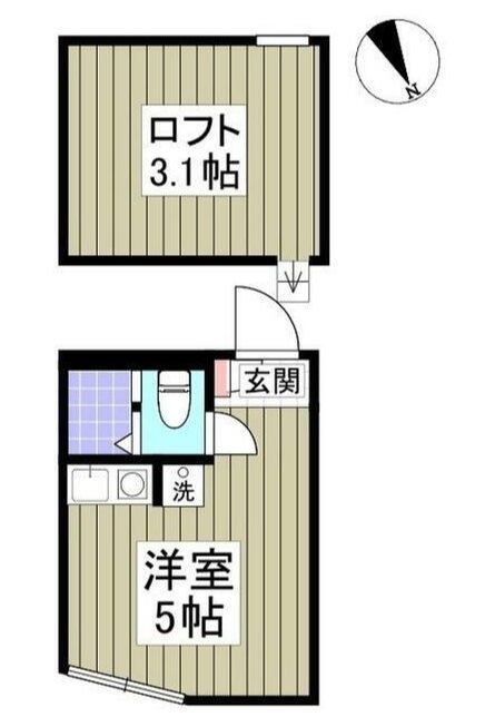 ユナイト船越アンドリアノフ 203号室 間取り