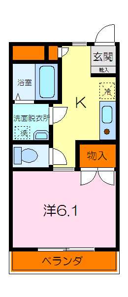 ライフモリ2号館 間取り