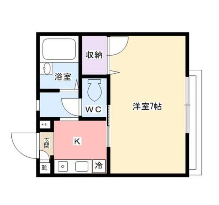 メゾンモンピエス 101号室 間取り