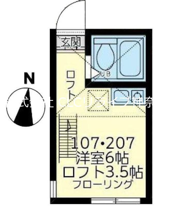 ユナイト町屋マリーナコンティ 間取り図