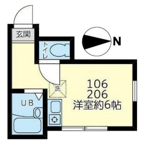 ユナイト六浦ダージリンの杜    206号室 間取り