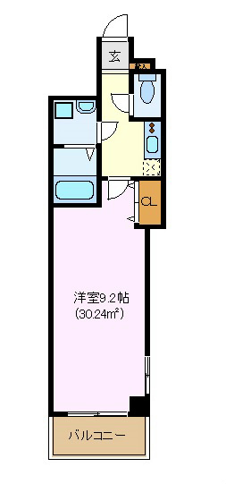 102号室 間取り