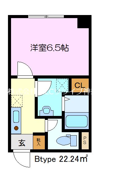 LA・PLAGE Ⅱ 601号室 間取り
