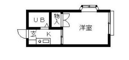 成和ハイツ 105号室 間取り