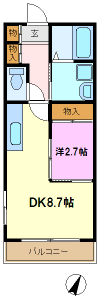 プリマベーラ 202号室 間取り