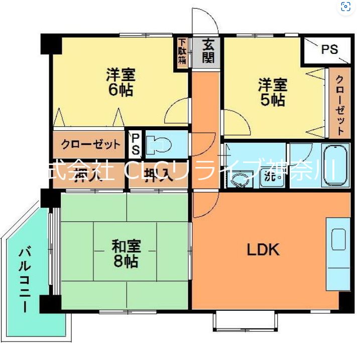 ペルレ金沢文庫 206号室 間取り