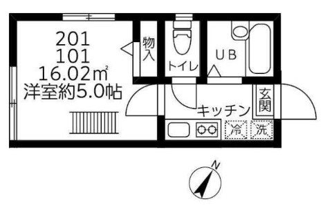 アルウィンコート 間取り図