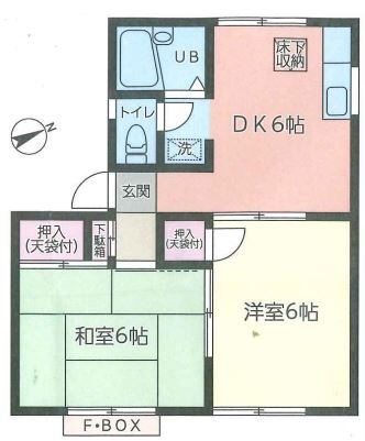 ハイツHⅠ 間取り