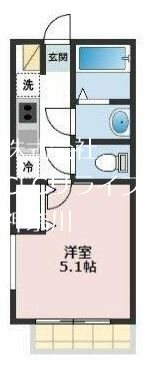 サウスバンク追浜 104号室 間取り