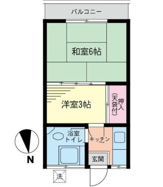 ハイツ山海 間取り図