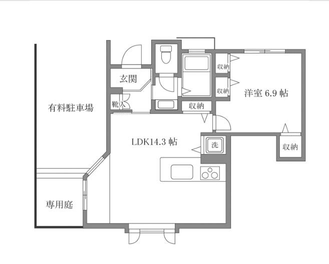 アイランドガーデンA 間取り図