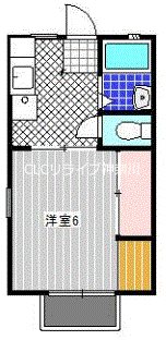 カドヤハイツ藤井A 202号室 間取り