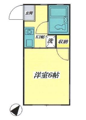 スペリオール平潟Ⅱ 203号室 間取り