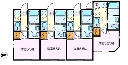 MEDINA MAISON富岡 202号室 間取り