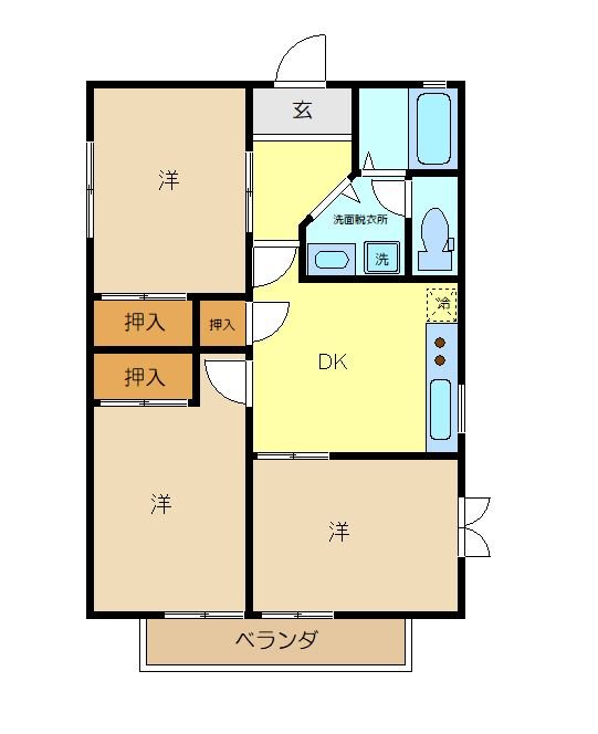 町屋スプリングハイツ 間取り