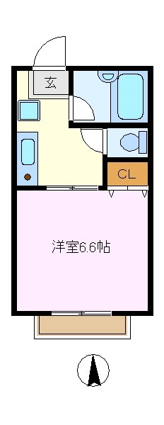 ハイツ荒澤Ⅱ 間取り図