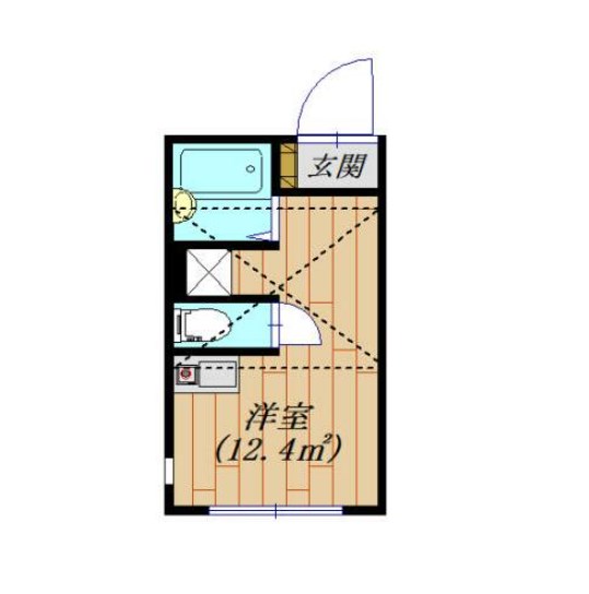 ECOLE 201号室 間取り